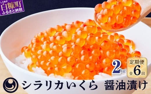 年6回!シラリカいくら(醤油味)定期便【2kg(250g×8)×6回】_K660-1046
