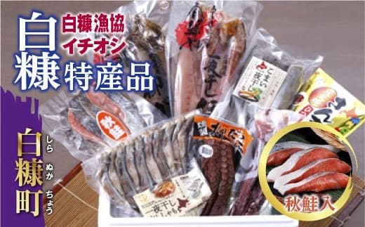 白糠漁協イチオシ白糠特産品セット 秋鮭入 ほっけ かれい 本ししゃも こまい 秋鮭 たこ さんま ギフト 熨斗 ふるさと納税 北海道 白糠町_I028-1821