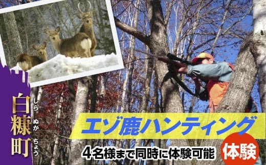 えぞ鹿ハンティング体験【4名様まで同時に体験可能】_Y075-0058