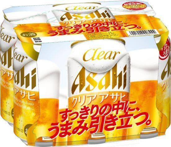 【博多工場産】アサヒビール クリアアサヒ350ml 6缶パック ケース入り