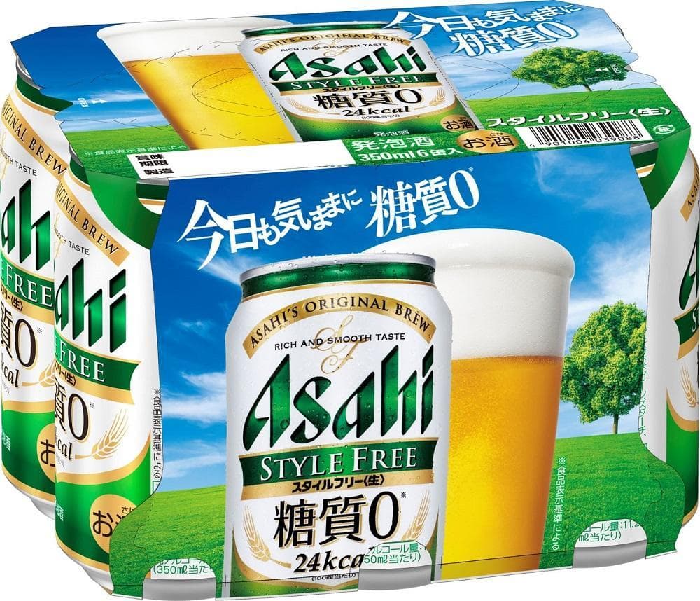 【博多工場産】アサヒビール スタイルフリー350ml 6缶パック ケース入り