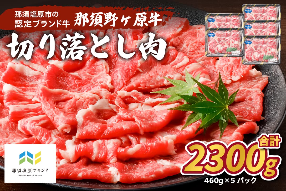 那須野ヶ原牛 切り落とし 460g×5パック ns004-023 【牛肉 ブランド牛 カレー シチュー 肉 国産】 (管理コード:ns004-023)