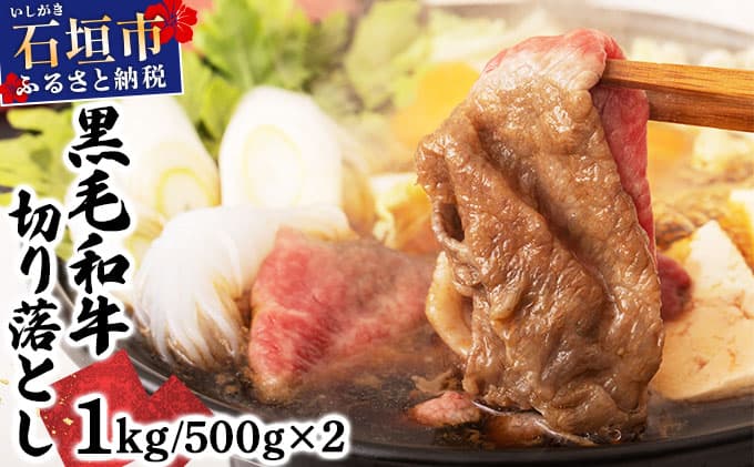 石垣島産経産黒毛和牛 1頭切り落とし 1kg E-53