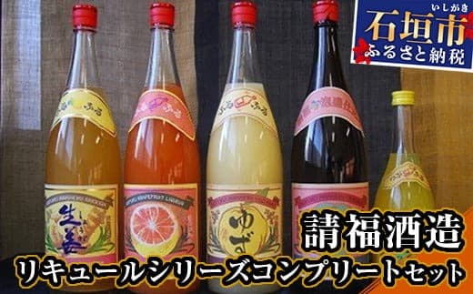 AK-16 請福酒造リキュールシリーズコンプリートセット (管理コード:AK-16)